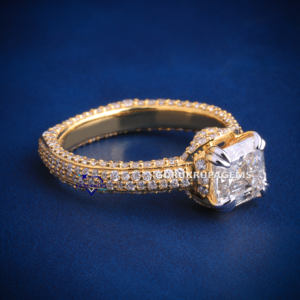 แหวนอิสเชอร์สุดหรูประดับเพชรโมอิส925เงินสเตอริงประดับเพชรที่ไร้กาลเวลาสำหรับการหมั้นและโอกาสพิเศษ - Product Image 2