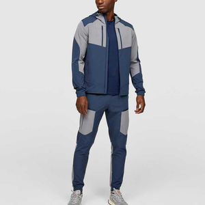 Ensemble de survêtement coupe-vent pour homme, veste et pantalon légers pour le jogging, l'entraînement et le fitness - Product Image 1
