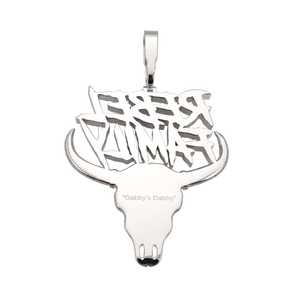 Pendentif et breloque personnalisés REBEL FAMILY en or 14 carats et moissanite, avec logo et design uniques - Product Image 5