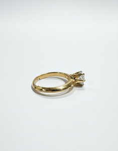 Anillo de Compromiso con Diamante de Corte Redondo para Mujer, Diamantes Cultivados en Laboratorio - Product Image 3