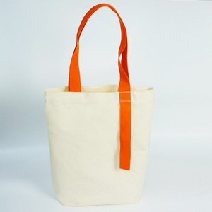 Vietnam Cotton Canvas Shopping Bag Thin Fabric With Color Handle Cheap Price Promotion Gift Bag - Product Image 2