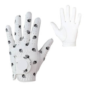 Guantes de golf para hombre de primera calidad Nuevo cuero de piel de oveja suave transpirable Cabretta logotipo personalizado para deportes utilizados en las manos - Product Image 1