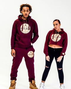 Sudadera con Capucha Extra Grande Personalizada, Bordada, de Felpa Francesa, Estilo Holgado, de Algodón, Gruesa, con Estampado, Cuello Redondo, para Mujer - Product Image 3