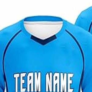 Camiseta de fútbol con corte y costura estampada de talla grande Vintage recortada Boxy Baggy Fit cuello en V camiseta de fútbol americano uniformes - Product Image 2