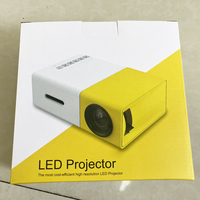 YG300 Mini projecteur LED Portable Mini TV 1080P LED projecteur vidéo Portable Mobile de bureau à domicile taille compacte Projection de 120 pouces