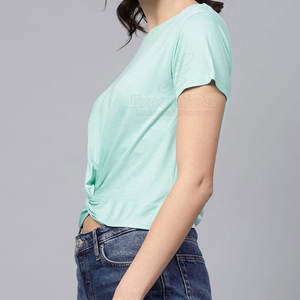 เสื้อครอปสตรีทำจากผ้าฝ้ายกันลม - Product Image 2