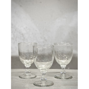 Copa de Vino de Burbuja Transparente Hecha a Mano con Diseño Texturizado Único para un Uso Elegante en Bares y en el Hogar - Product Image 4