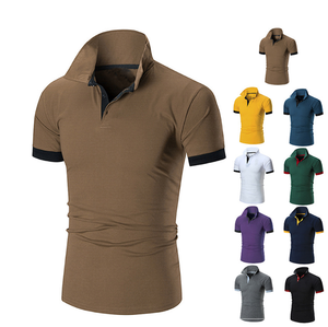 Polo de golf décontracté pour homme, manches courtes, design patchwork, été, personnalisé - Product Image 3