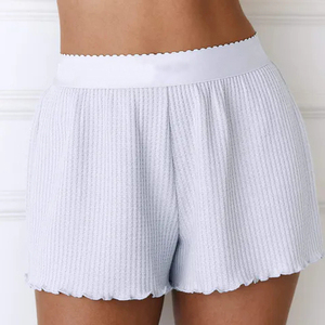 Conjunto de Pijamas Extra Grandes Personalizados, Ropa de Dormir de Punto Waffle, Conjunto de Shorts de Verano para Mujer - Product Image 4