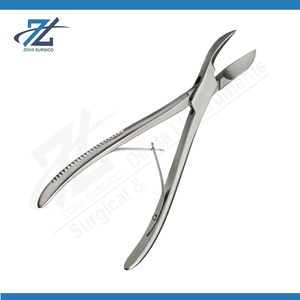 Forceps à os Ward légèrement inclinés, plats, 180 mm de long, manuels, chirurgicaux, en acier inoxydable, réutilisables, certifiés CE, pour chirurgie générale - Product Image 2