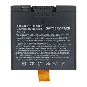 แบตเตอรี่ลิเธียม 7.4v 10000mah รุ่น FG4CELL21700X สำหรับลำโพง <span class=keywords><strong>JBL</strong></span> <span class=keywords><strong>Partybox</strong></span> <span class=keywords><strong>320</strong></span> / Xtreme 4 Bt Speaker <span class=keywords><strong>Partybox</strong></span> <span class=keywords><strong>320</strong></span> / Xtreme 4 - Product Image 1