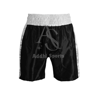 กางเกงขาสั้นชกมวยทำจากวัสดุผ้าซาตินสำหรับผู้ชายกางเกงขาสั้นโพลีเอสเตอร์สำหรับฝึกซ้อม - Product Image 3