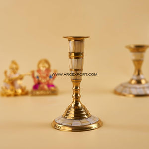 Portavelas de metal plateado de alta calidad con un solo brazo para fiesta, boda y decoración de Navidad, suministros de accesorios - Product Image 2