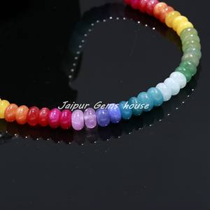 Vente chaude de perles de pierres précieuses arc-en-ciel de qualité AAA collier créatif multicolore perles de Quartz brin naturel multi-bonbons pierre bijoux - Product Image 4