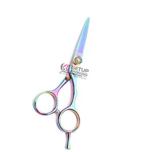 Tijeras de Peluquería Profesionales de Acero Inoxidable con Mango Largo de Goma, Logotipo Personalizado, Herramienta de Belleza para Salón, para Cortar el Cabello - Product Image 5