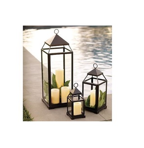 Faroles Metálicos Decorativos Elegantes 2025 con Tallados Intrincados, Perfectos para Decoración de Bodas, Iluminación de Jardín Exterior - Product Image 1