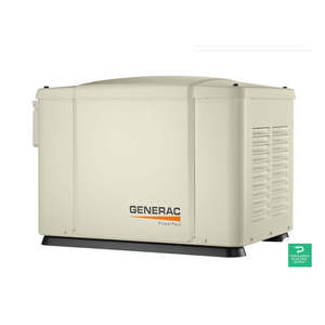 Générateur à gaz refroidi par air industriel Generac Powerpact 7,5 kW, boîtier en acier, démarrage automatique, démarrage à distance, 3600 tr/min, modèle G006998-1 - Product Image 1