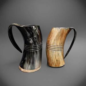 Corne à boire viking en céramique écologique de qualité supérieure, mug à bière réutilisable grande capacité, exporté directement d'Inde pour la rentrée scolaire - Product Image 2