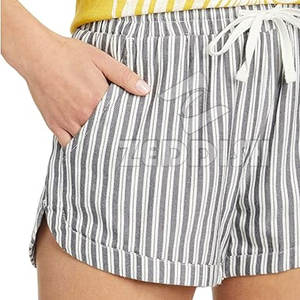 Nouveauté 2025 – Short taille haute pour femme en coton respirant de qualité supérieure avec volants, personnalisable, fermeture à cordon de serrage, haute qualité, vente chaude - Product Image 3