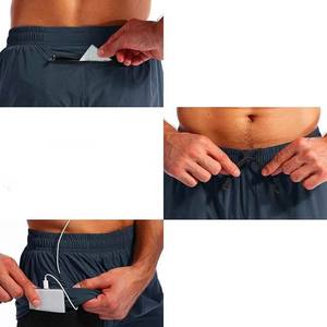 Ropa atlética masculina de alta calidad 2 en 1 pantalones cortos deportivos de algodón transpirable ropa de hombre de talla grande con bolsillos cintura elástica corta - Product Image 4