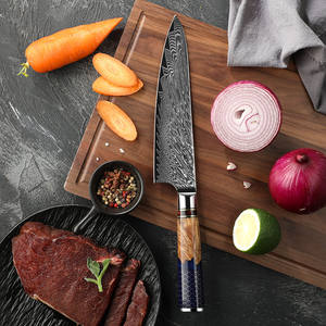Venta al por mayor personalizado de alta calidad OEM ODM servicio logotipo profesional mango de madera cuchillo mejor cocina japonesa cuchillo superior para Chef - Product Image 6