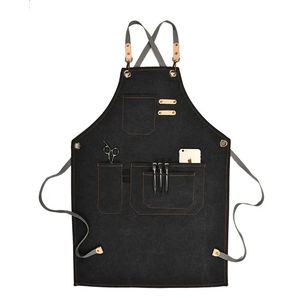 Custom Logo Cotton Polyester Waterproof Chef Cooking <b>Aprons</b> for Cafe Restaurants Kitchen <b>Apron</b> - Product Image 1