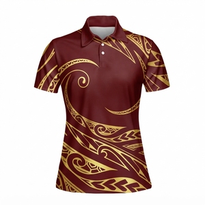 Camiseta Polo de Manga Corta con Diseño Tribal para Mujer, Estilo Casual, Logotipo Personalizado, Servicio OEM, Precio al por Mayor, Nuevo Estilo 2026 - Product Image 6
