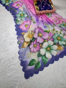 Modern Georgette Handwork Saree Trending Product para Diwali & Beach Ocasiones - Product Image 2