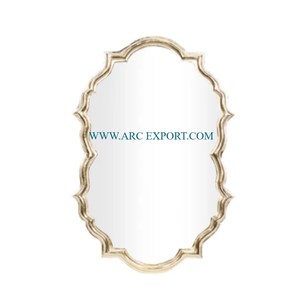 Nouvel Arrivage Plaqué or Fait à la Main Fantaisie Salle de Bain et Maison Décoratif Miroir Mural Suspendu Forme Ronde Miroir Standard de Grande Taille - Product Image 4