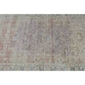 Tapis Vintage en Laine Turque 3.5ft X 6.1ft Beige Patchwork Tapis de Salon Tissage Plat avec Support en Latex - Product Image 5