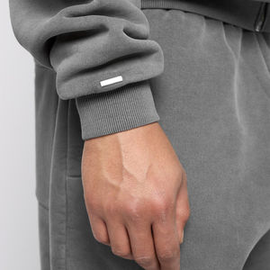 Hombres de alta calidad Logotipo personalizado Algodón French Terry Soft Fleece Hombres Sudadera con capucha Ropa de invierno Zip up Hip Hop Sudaderas con capucha unisex - Product Image 3