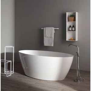Baignoire moderne en résine de marbre Palma, design élégant pour salles de bain - Product Image 2