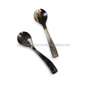 Ensemble de couverts à poignée en corne, cuillères et fourchettes à Design corne combiné coloré, meilleure vaisselle, conception de finition personnalisée disponible - Product Image 6