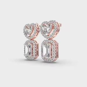 ต่างหูเพชรประกายระยิบระยับสำหรับเจ้าสาวออกแบบมาเพื่อเติมเต็มชุดของคุณในวันที่ยิ่งใหญ่ในราคาที่เหมาะสม - Product Image 3