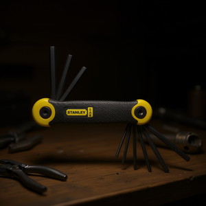 Jeu de clés hexagonales pliantes SAE Stanley 9 pièces, kit d'outils complet 12 pièces - Product Image 3