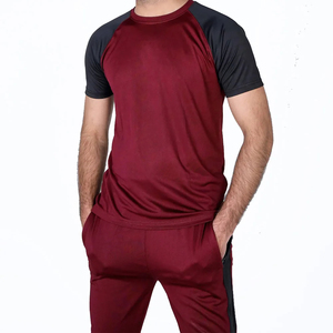 Wholesale 100% Cotton Material Made Men Summer Tracksuit Men's Summer Breathable Tracksuit with Custom Design - Product Image 5
