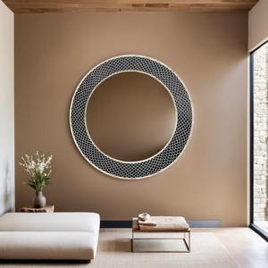 Gran oferta, marco de espejo con incrustaciones de hueso moderno, espejo decorativo versátil para salas de estar o comedores, disponible a buen precio - Product Image 2