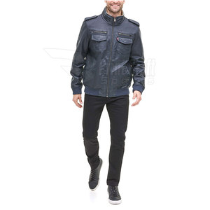 Best Material Unique Style <b>Men</b> Leather <b>Winter</b> <b>Jacket</b> High Quality Most Popular <b>Men</b> Leather <b>Jacket</b> - Product Image 6