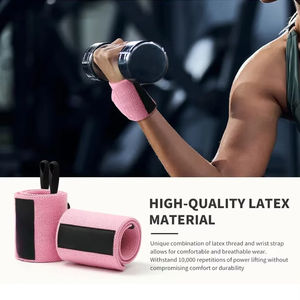 Muñequeras ajustables y duraderas para entrenamiento de gimnasia, equipo de levantamiento de pesas de seguridad para levantamiento de pesas y envolturas de entrenamiento cruzado - Product Image 6