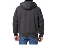Veste de travail d'hiver matelassée pour homme, personnalisée, en velours côtelé, doublée, imperméable, écologique, anti-UV, séchage rapide, respirante, style urbain, à capuche