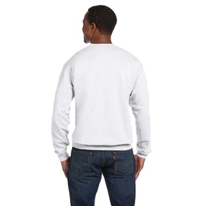Vente en gros de pulls personnalisés pour hommes, sweats confortables, coupe régulière, manches longues, col rond, tissu polaire, solide 100% coton - Product Image 6