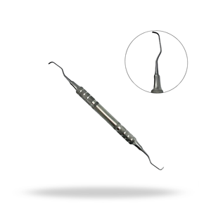Cureta Gracey de bolsillo profundo, larga, 11-12, para limpieza dental periodontal, raspado subgingival profundo y planificación radicular - Product Image 1