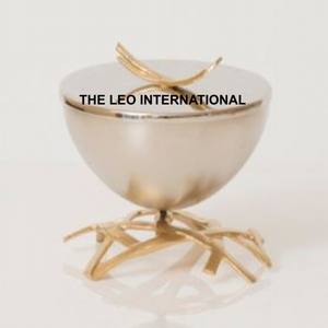 Tazón chapado en oro Hierro Metal Diseños de lujo Hoteles Restaurante Cocina Sirviendo comida Tazón decorativo para el hogar - Product Image 6