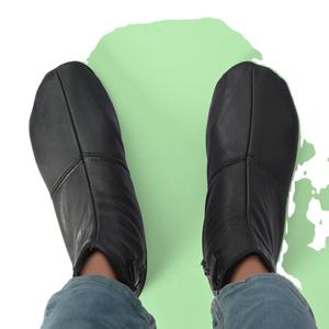 Unique Design High Quality Custom Label Bestselling 100% Genuine <b>Leather</b> <b>Socks</b> Customized Color Size Custom Service for Shoes - Product Image 4