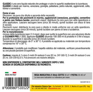 FILA Solutions d'entretien des surfaces CLASSIC Cire liquide naturelle pour sols en marbre, protecteur de pierre terracotta, brillance facile à appliquer - Product Image 2