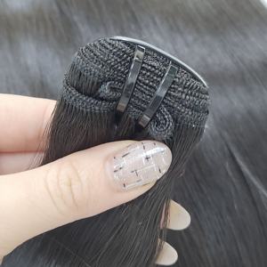 Extensions de cheveux vierges vietnamiens, couleur piano blonde, 8 pouces, double trame, tissage à la machine |   Surpiqûres solides et sécurisées | - Product Image 1