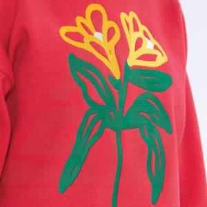 Sweat à capuche pour femme en tissu doux de qualité supérieure, broderie 3D, motif floral sur le devant, look oversize, streetwear, mode d'hiver, uni - Product Image 5