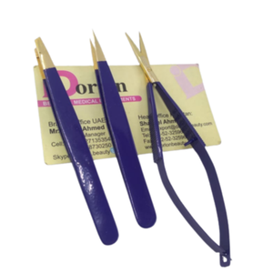 Pince à épiler à sourcils argentée écologique et durable ensemble de ciseaux pince à sourcils pointue inclinée marque privée personnalisée en acier inoxydable - Product Image 1