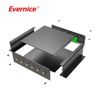 Boîte de boîtier en aluminium anodisé d'usinage CNC Boîtiers d'instruments électroniques Boîte à rail Din Boîtier PCB