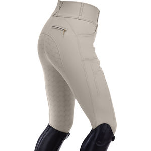 Pantalones ecuestres de calidad superior para mujer, agarre de asiento completo, ajuste elástico, ropa personalizada, pantalones de montar a caballo al por mayor - Product Image 5